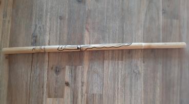 Preview: Einzelner Rattanstock bedruckt - grosses Schwert