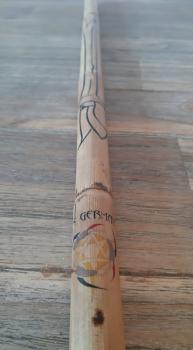 Einzelner Rattanstock bedruckt - grosses Schwert